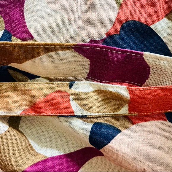 Sézane Tote Bag Cotton 13x16 Large Floral Fall - Picture 3 of 5